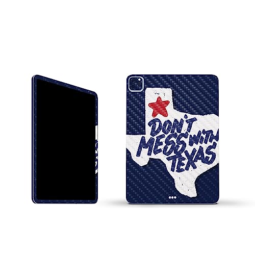 Image of MightySkins Carbon Fiber Skin Compatible with Apple iPad Pro 11 inch M2 4th Gen (2022) Full Wrap Kit - Dont Mess with Texas | Protective, Durable Textured Carbon Fiber Finish | Made in The USA