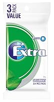 Extra Spearmint Sugar Free Chewing Gum, 14 Piece Pack (Pack of 3)