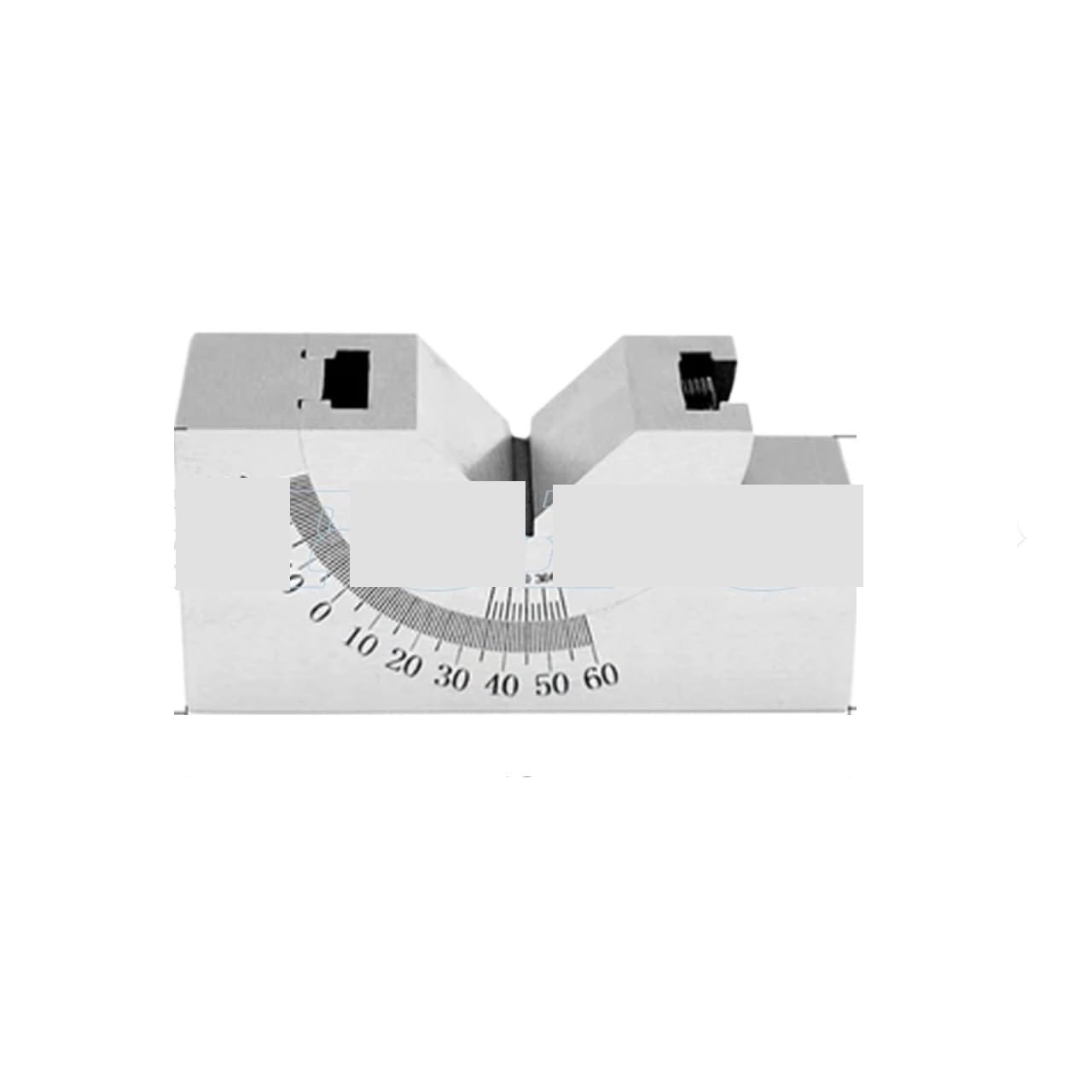 Mthckxjbsuz 25 Gauge Block, Precisin Gauge Adjustable Angle V Blck Milling Setup 0 T 60 Degree Angle Plate Angle Blck Gauge(25)