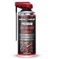 WerkXheld Keilriemenspray 400ml | Hochleistungs-Riemenspray für Auto, Industrie & mehr | Verlängert Lebensdauer von Keilriemen | Schnelle Wirkung & Geräuschreduzierung