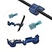 bskkw 120Pcs T-Tap Wire Connectors, Quick Splice Self-Stripping Electrical Terminals with Nylon Insulated Male Spade Disconnects, AWG 22-10 Wire Connector Kit for Automotive Marine Industrial Wiring