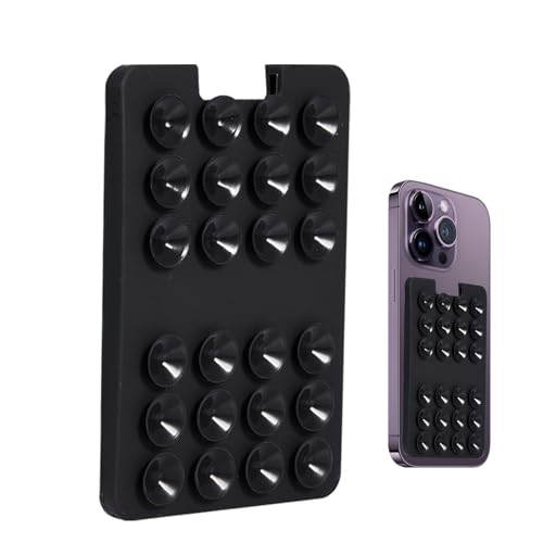 Tarjetero con Ventosa para Teléfono - Cartera para Teléfono Móvil con Ventosa, Fuerte Soporte para Teléfono Móvil Fuerte Adsorción | Ideal para pared, ducha, prácticos accesorios para tarjetero de tel