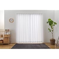 Amazon|ユニベール レースカーテン 幅200㎝×丈218㎝ 1枚 UV Amazon|ユニベール レースカーテン 幅200㎝×丈218㎝ 1枚 UV