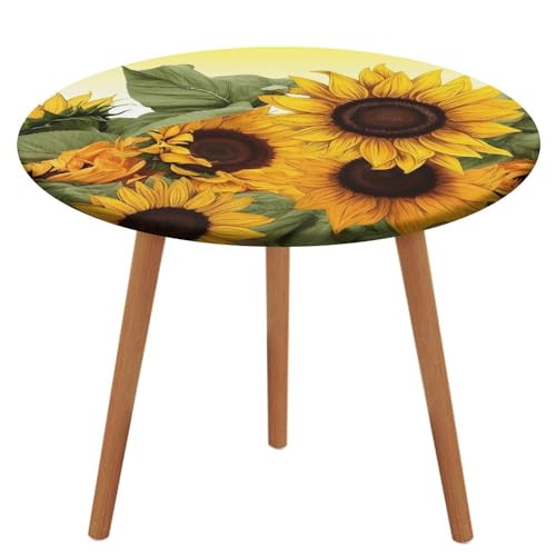 Nappe de table ronde extensible qui ne glisse pas pour table basse