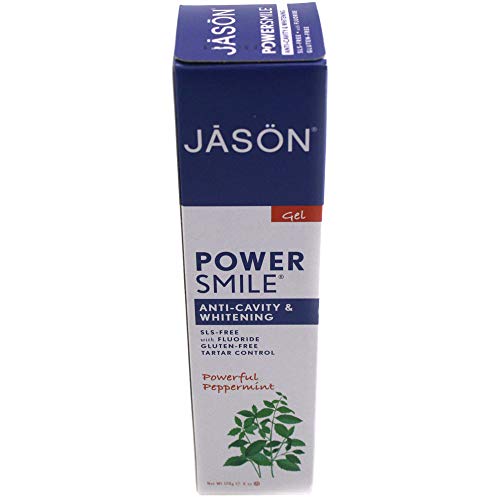 JĀSÖN Powersmile Anti-Cavity & Whitening Gel, Powerful Peppermint, 6 Oz, (J01540) image 3