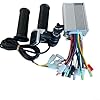 Alanmoship 15-18A 36V/48V Contrôleur de moteur sans balais et écran LCD Kit de guidon d'accélérateur pour vélo électrique Scooter (36V48V 350W) #4