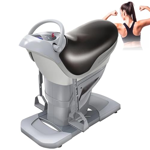Máquina Eléctrica para Ejercicio Abdominal y Simulador de Equitación con Pantalla LED, 20 Velocidades, Capacidad 150 kg, Color Plata