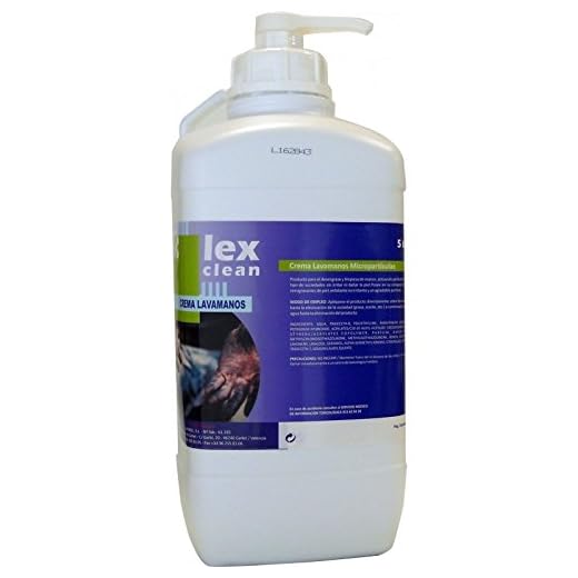 Súper Gel Crema Pasta lavamanos Talleres mecánicos con micropartículas de arrastre. Botella 5 Lt. con caña dosificador