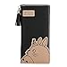 Totoro Portefeuilles pour femme avec fermeture éclair et loquet, Noir , 19*9*3CM,