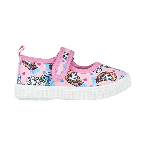 Cerdá Zapatilla Loneta Merceditas Frozen, Sneaker a Collo Alto Bambina, Rosa Rosa C07, 24 EU