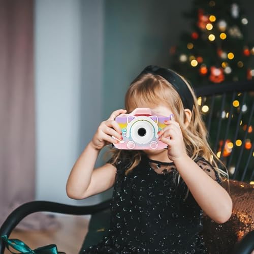 Image of MAVOKIS Kids Camera Digital Camera for Age 3-8, 1080P Toddler Camera for Kid with 32GB SD Card, Toddler Girls Toys Age 6-9, Christmas Birthday Gifts for Children, Purple (Kids cam Pink)