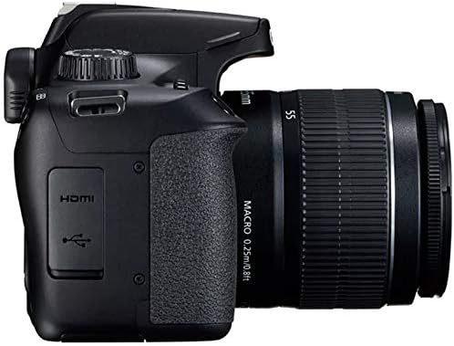 Canon EOS 3000D with Canon 18-55 Lens DSLR Camera, International Version - Black (Renewed)