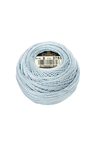 Hilo algodón perla DMC tamaño 5 53 yd azul antiguo
