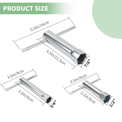 YIYIREA Pool Filter Wrench Hand Tool for Clamp Nut 7/8'' 3/4'' and 1/2'' Shell Nut Hand Wrenches for Filter Housing Sleeve Band Clamp (7/8'' Filter Housing Nut) by YIYIREA - Used condition - Image 2