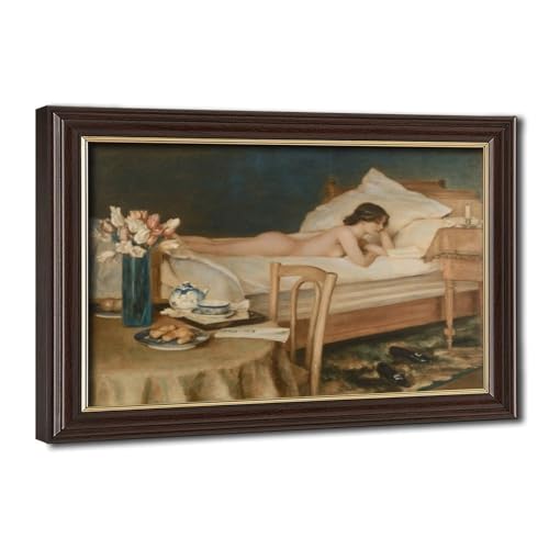 Impression sur toile Bookworm 1910 Hermann Fenner Behmer de qualité