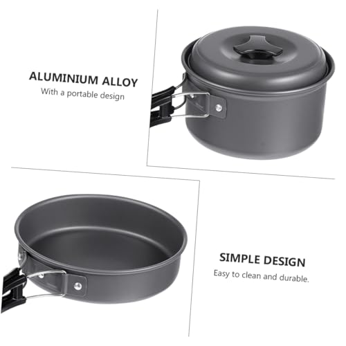 BIUDECO Camping Cookware Picnic Cooking Teapot Cookware Alternative Easy to Clean Camping Utensils - Image 7