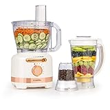 klarstein küchenmaschine lucia test VIELSEITIG: Egal ob Zerkleinern, Hobeln, Mixen, Rühren, Hacken, Saft pressen, Pommes schneiden, Emulgieren, Kaffee mahlen oder Eis crushen, der Klarstein Luca Food Processor hat mit Sicherheit die richtige Funktion in seinem 20-teiligen Zubehör parat
