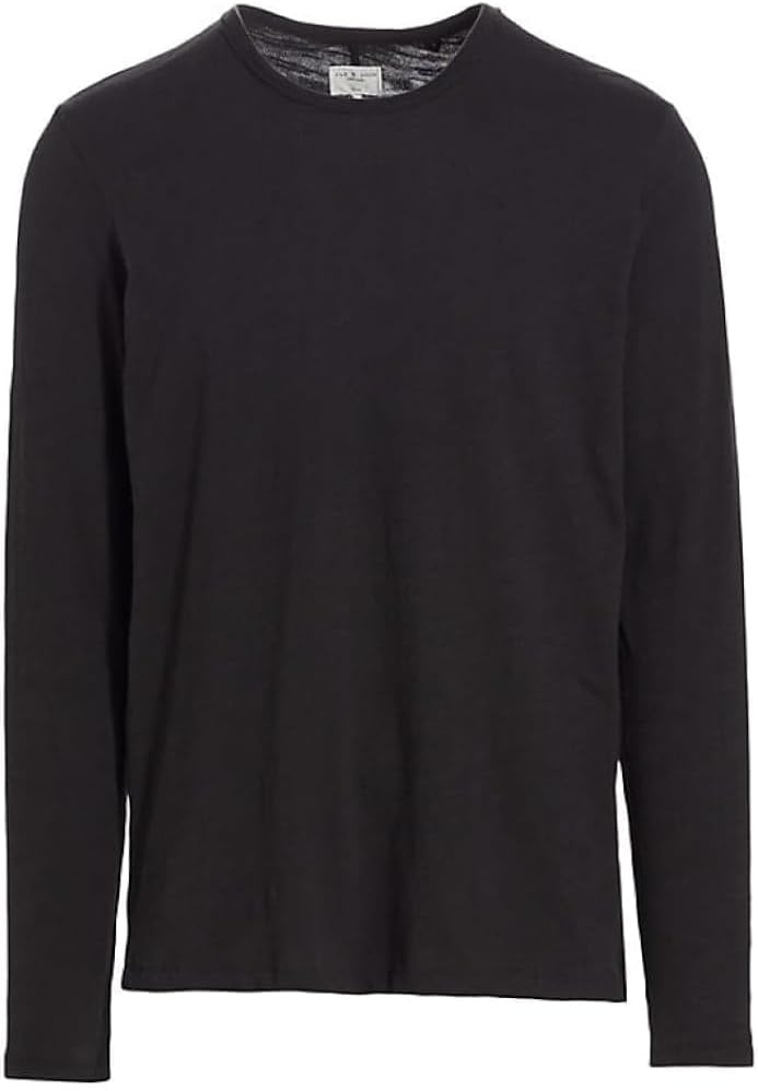rag bone Mens Black Long Sleeve Crew Neck Cotton Kuwait Ubuy