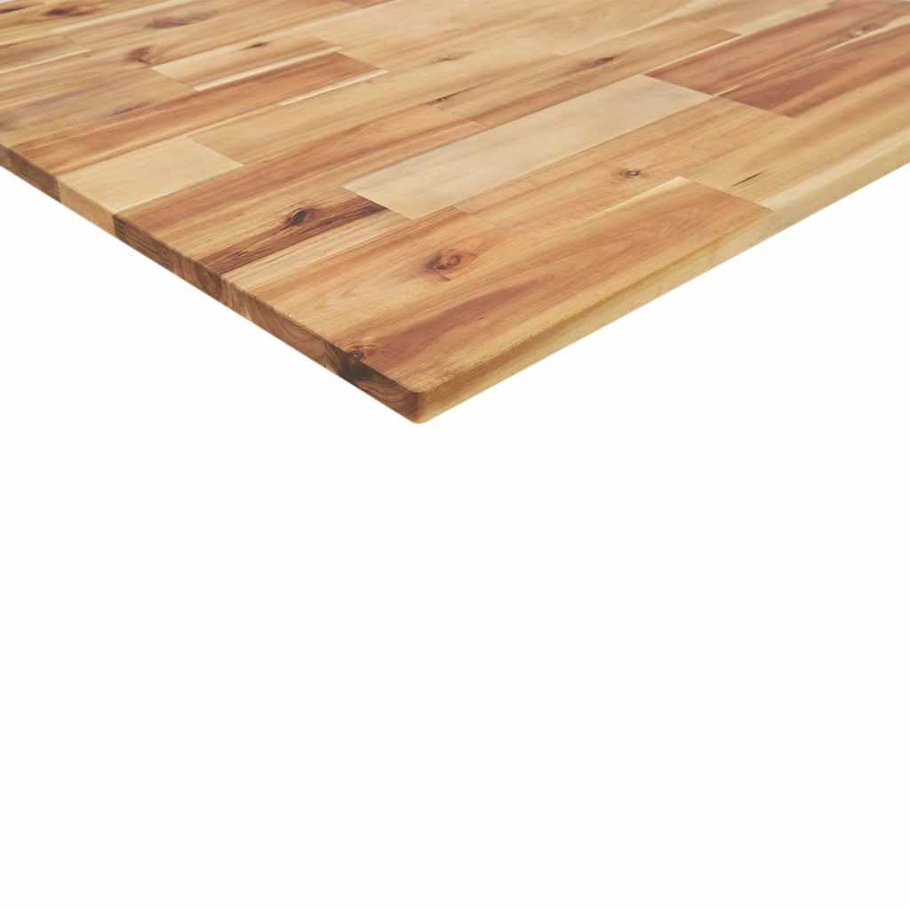 Schreibtischplatte aus Massivholz Akazie mit Ölbeschichtung 80 x 60 x 2 cm, rechteckige Tischplatte für Tischgestell, Schreibtischzubehör, Homeoffice, Büro, Arbeitszimmer, ergonomisch