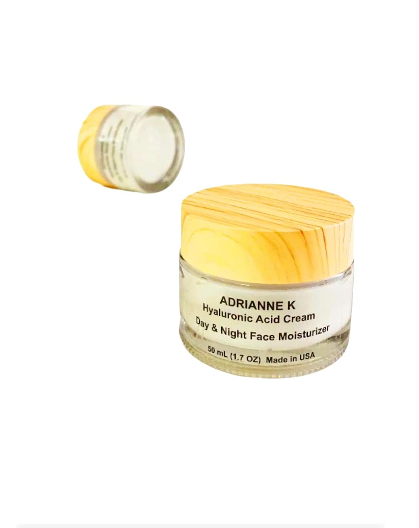 Hyaluronic Acid Face Cream. Anti Aging Moisturizer. Regenerest. Noncomedogenic. Cruelty Free. Gluten Free, 1.7 Oz