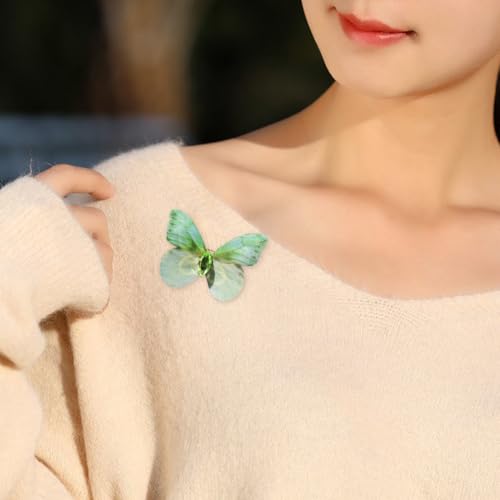 Image of 3D Butterfly Brooch Pins Beautiful fabric butterfly Pin Decorative Pins Art Curtain Crafts Decoration Home Decor Accessory