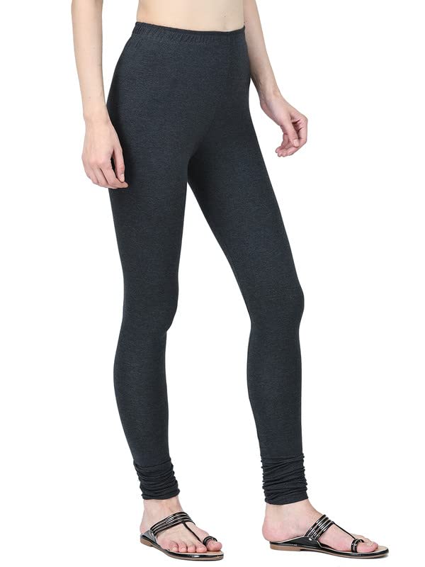Image of Robinbosky Cotton Churidhar Leggings for Women - Stylish, Stretchable & Flattering Fit for All-Day Comfort