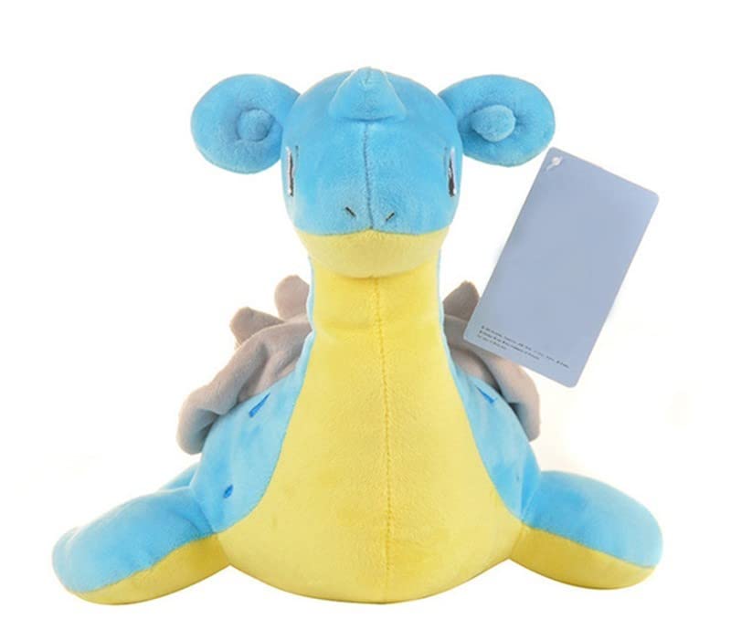 Stuffed Animal Plush Toy Doll Kawaii plushies Pikachu Plush Toy Girlfriend Kid Birthday Gift (Lapras 21cm)
