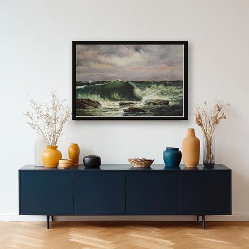 Impression toile tendue vagues de Gustave Courbet premium - 5