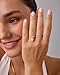PAVOI 14K Yellow Gold Plated Toi Et Moi 2CT Oval Cut Cubic Zirconia Stone Wraparound Engagement Promise Ring for Women - Size 7