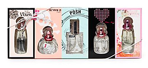Rue21 Signature Fragrance Gift Set Fallen Vixen (.67 Oz.), Runway 21(.5 Oz.), Posh, Electric Heart (.5 Oz.), & Fallen Vixen Wonderlust (.67 Oz.)