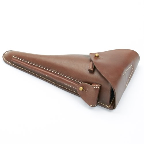 German Wwi Navy Luger P04 Brown Leather Holster #TOP2