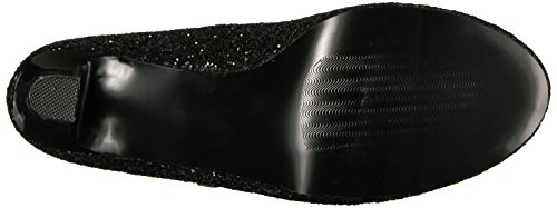 Pleaser Pink Label Women's Queen01/B-Bg Dress Pump, Black Patent-Glitter, 14 M Us #TOP3
