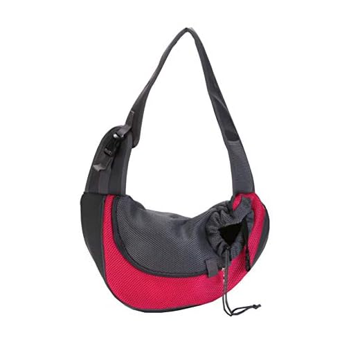 Homieco Mochila de Perros Gatos, Bolsa de Mensajero para Mascotas, Bolsos para Mascotas Transportín para Perros Gatos, Mochila de Hombro del Perro para Viajes, Bicicleta, Senderismo, Compras