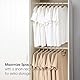 SHIMOYAMA Kleiderbügel, 5 Pack, Metall Kurzhals Kleiderbügel Organisers, Anti-Rutsch-Kragen-Schutz-Bügel für T-Shirts Kleid Jacke Platzsparend (Schwarz)