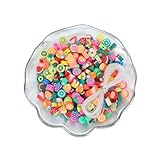 100pcs Mixed Fruit Polymer Clay Spacer Beads for Women Jewelry Making DIY Bracelet Necklace Hair Clip Accessories (Fruit)