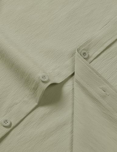 Image of JEMITOP Mens Stretch Wrinkle Free Texture Shirts