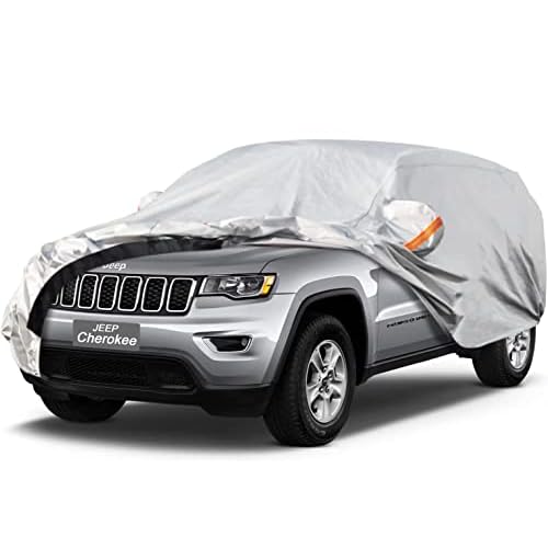 6 Layer SUV Car Cover Custom Fit Jeep Cherokee (2013-2025) Waterproof All Weather, Heavy Duty Outdoor Snow Sun Rain Uv Protection (Ships from US Wareh