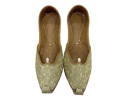 Gold Punjabi Jutti Casual Shoes Indian Traditional Shoes Khussa Shoes Mojari3