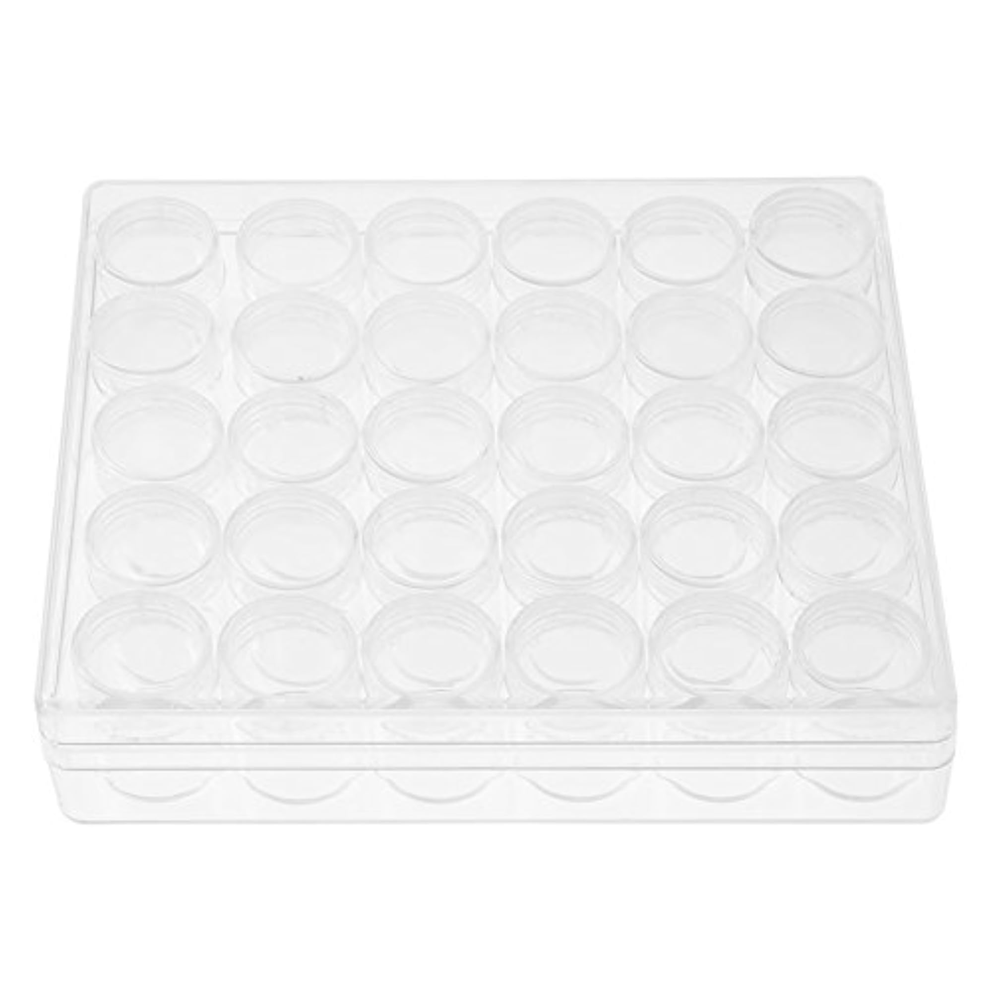 Transparent Containers Round Small Jars for Jewelry Storage