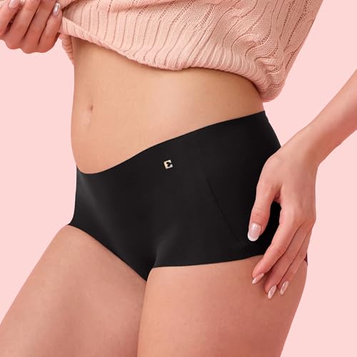 Image of Enamor Innovations Invisi, All Day Comfort, Mid Waist Boyshorts Panty for Women - No Visible Panty Lines, Breathable, Sweat Wicking, Free Cut, Full Coverage - PS40