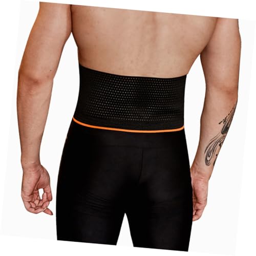 Faja lumbar negra elástica transpirabl miniatura 5
