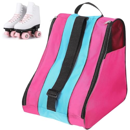 Roller Skate Bag Unisex Ice Skate Bag with Adjustable Shoulder Strap