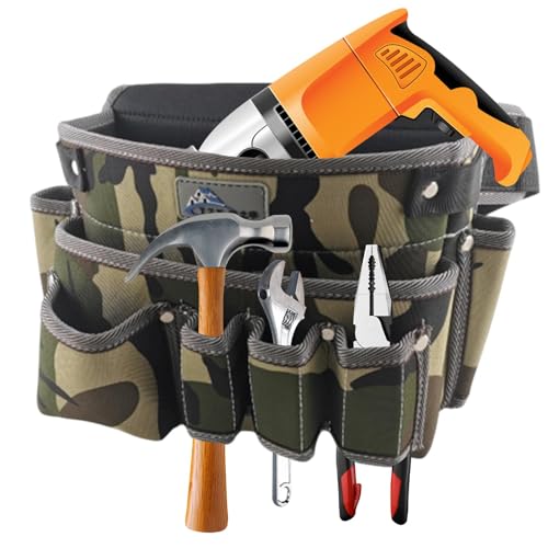 Sac à outils robuste d'électricien avec plusieurs poches et rangement résistant - 8