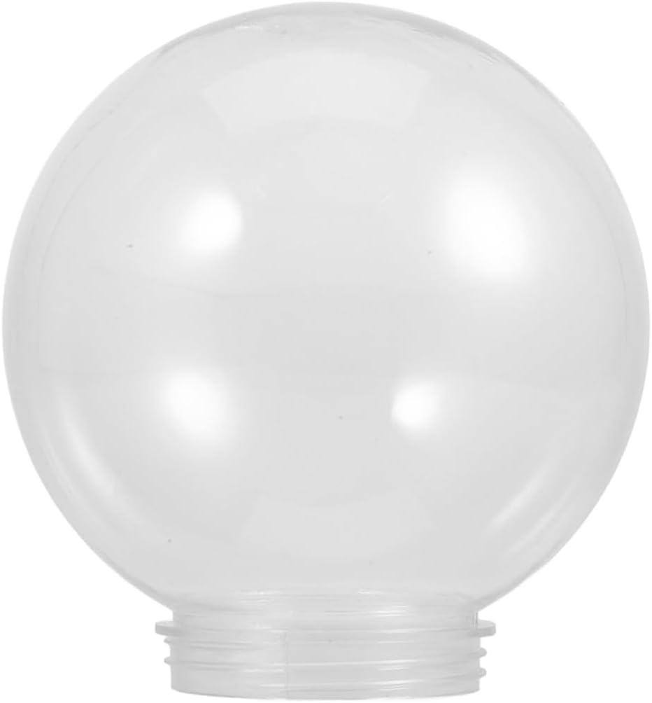 Outdoor Globe Light Cover Fitter Opening Acrylic Ball Lampshade for Wall Sconce Ceiling Fan Chandelier