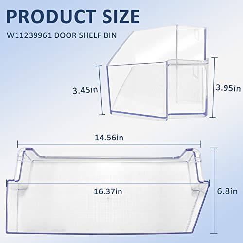 image for W11239961 W10900538 Door Shelf Bin Replacement Compatible for Whir.lpo