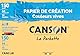 Canson 34135 Colorline Zeichenpapier mit feiner Körnung, hell, A4, 150 g, 12 Stück, weiß