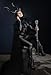 HOMELEX Evil Queen Horns with Feather Cape Shawl Set Black Halloween Costume for Women