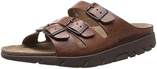 Mephisto Men's Zach Sandals Tan Grain Leather 9 M US
