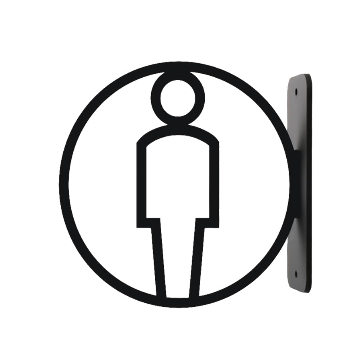 Meklitrz Men's One Color Toilets Plaque, 3D Acrylic Restroom Sign, Wo Restroom Toilet Sign, Side Mounted Restroom Reminder Public Toilet Signage Toilet Sign(C)