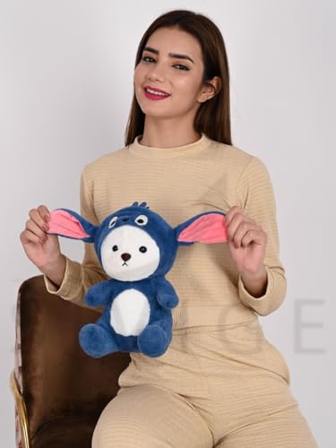 Image of Blue Premium Soft Quality Lovable Huggable Soft Toy, Plush Teddy Bear, Elegant Soft Plush Toy for Babies, Great Birthday Gift for Girls&Boys for Valentine Special 30 CM
